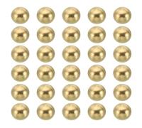 PATIKIL M3x6mm Écrou Borgne Filetés, 30 Pcs Cache Ecrou Décoratifs en Forme de Boule de Laiton pour Lampe, Éclairage de Meubles ou Projet de Bricolage