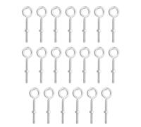 PATIKIL M5x40mm Pitons A Oeil Avec Ecrous20 Pcs Pitons A Oeil A Epaulement Pivotant Pour Levage En Acier Au Carbone A Tige Filetee Pour Cables Fils suspendu Luminaires