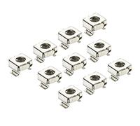 PATIKIL M6 Cage Écrous Carbone Acier Nickel Plaqué pour Server Grille Cabinets, Argenté Paquet 30