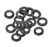PATIKIL M7 Joint Plat En Caoutchouc, 16 Pièces 7mm Diamètre Intérieur 12mm Diamètre Extérieur 3mm Épaisseur Joint D'étanchéité Espaceur Pour Robinet Tuyau Raccord Boulon, Noir