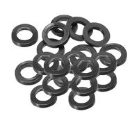 PATIKIL M7 Joint Plat En Caoutchouc, 20 Pièces 7mm DI 12mm DE 3mm Épaisseur Joint D'étanchéité Espaceur Pour Robinet Tuyau Raccord Boulon, Noir