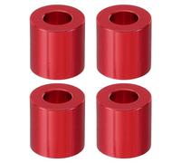 PATIKIL M8 Entretoise en Aluminium, 4 Pcs Métal Entretoises Aluminium 8,2mm ID x 16mm OD x 16mm L Vis d'Espacement en Aluminium Ronde pour 1/3" ou M8 Boulons à Vis, Rouge