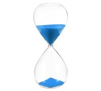 PATIKIL Minuterie À Sable De 45 Minutes, Sablier Horloge À Sable Timer pour Salon Bureau À Domicile Décoration De Restaurant, Bleu Foncé