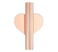 PATIKIL Mur Fleur Vase Tube Séché Fleur Vase Supports Coeur-Forme Or Rose | Mural Fleur Tube pour Fleur Affichage Décoration