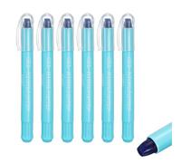 PATIKIL Pack De 6 Stylos Surligneurs Gel Anti-Taches Surligneurs Bleu Ciel | Crayons De Cire Neon Vue Claire, Marqueur Brillant Bâton Tournant Mignon Pour Livres Bureau Adultes