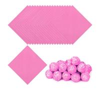 PATIKIL Papier Aluminium Pour Emballage De Bonbons 4x4 Pouces, 100 Pcs Papier Aluminium À Grille Fine Pour Emballage De Chocolats Et Bonbons DIY, Rose