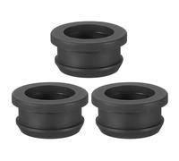 PATIKIL Passe Cable Bureau pour 23mm Diamètre du Trou, 18.5mm ID Passe Fil Caoutchouc 3Pcs pour Œillet de Câblage, Pare-Feu Automobile, Bouchons de Protection Des Câbles, Noir