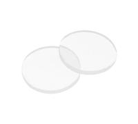 PATIKIL Pastilles Antidérapantes pour Table en Verre, 10Pcs 5mm Dia x 1mm Ép Transparentes pour Cadre Photo Meuble Cuisine DIY Artisanat Maison, Blanc
