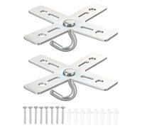 PATIKIL Plafond Crochet Trousse, 2 Ensemble Croix Désign Métal Plaque Support Cintre Support Plafond Ventilateur Luminaire pour Accrochage luminaire Lustre
