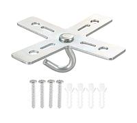 PATIKIL Plafond Crochet Trousse Croix Désign Métal Plaque Support Cintre | Support Plafond Ventilateur Luminaire, pour Accrochage luminaire Lustre