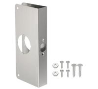 PATIKIL Plaque De Renforcement De Porte Renfort Et Réparation Argent | 1 Ensemble, De Porte, Pour Porte De 1-3/8" D'Épaisseur, 9" Taille Poignée De Porte Serrure Verrou Pêne