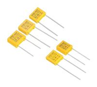 PATIKIL Polypropylène Sécurité Condensateurs, 1 Ensemble/50 Pcs 0.001/0.01/0.022/0.047/0.1uF AC 310V 5 Values 15mm Électrode Espacement Condensateur Assortiment Kit