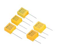 PATIKIL Polypropylène Sécurité Condensateurs, 1 Ensemble/50 Pcs 0.22/0.33/0.47/0.68/1uF AC 310V 5 Values 15mm Électrode Espacement Condensateur Assortiment Kit