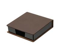 PATIKIL Porte-Bloc Notes En Cuir Distributeur De Blocs Notes 4x4" | Organisateur De Bloc Mémo, Porte-Cartes De Visite, Pour Bureau Maison Livres Cahier Coffee