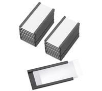 PATIKIL Porte-Étiquettes Magnétique 2" x 1" Avec Inserts Papier, 25 Pc Canal En C Étiquettes Armoire Fichier Support Cartes Données Pour Étagères Métalliques Tableau Blanc Boîte À Outils