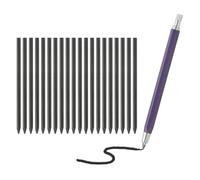 PATIKIL Porte-mine 4 mm, grand support automatique avec 20 mines 2B pour dessin, art, croquis, travail du bois, violet