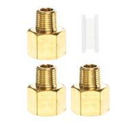 PATIKIL Raccord De Tuyau Laiton 1/8" Npt Mâle À 1/4" Npt Femelle 3Pcs | Réducteur D'Adaptateur, Extension, Connecteurs Raccords, Pour Eau, Gaz, Réfrigération