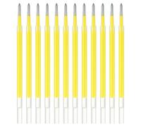 PATIKIL Recharges de Stylo Gel, 12 Pièces 0,8 mm Pointe Moyenne Stylo Gel de Coloriage Néon Recharges pour Stylos Rétractables Écriture Dessin Gribouillage Fournitures de Bureau, Jaune