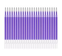 PATIKIL Recharges stylo gel, 24 pièces 0,8 mm Pointe moyenne Recharges stylo gel coloriage néon Remplacer recharges pour stylos rétractables Écriture Gribouillage Fournitures bureau Violet