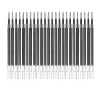 PATIKIL Recharges stylo gel, 24 pièces 0,8 mm Pointe moyenne Stylo gel pailleté Recharges pour stylos rétractables Écriture Dessin Gribouillage Fournitures bureau Étude Salle classe, Noir
