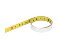 PATIKIL Règle Adhésive 2,6 Pieds, Ruban Adhésif de Mesure en Acier Auto-Adhésif de Gauche à Droite, Règle d'Établi avec Adhésif pour Travail du Bois, Couture, Scie, Table à Dessin, Jaune
