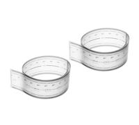PATIKIL Règle Flexible En Film 30cm Échelle 0.1mm Avec Angle R Et Lignes De Largeur En Plastique PET Transparent Règle Droite Pliable Pour Usine, Transparent, 2 Pcs