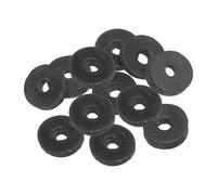 PATIKIL Rondelle Plate En Caoutchouc M4, Lot De 12, Diamètre Intérieur 4mm, Diamètre Extérieur 13mm, Épaisseur 3mm, Joint D'étanchéité Pour Robinet, Tuyau D'eau, Boulon De Fixation, Noir