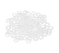 PATIKIL Rondelle Plate En Nylon M4, 125 Pcs Joint D'Étanchéité En Plastique 4x10x1mm, Blanc