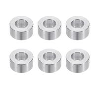 PATIKIL Rondelles en Aluminium M10, 6pcs Entretoise Métallique à Vis Ronde, Rondelle Plate pour Vis Tige Écrous Boulons, Bague d'Écartement en Métal 10.5mm ID x 20mm OD x 10mm Hauteur