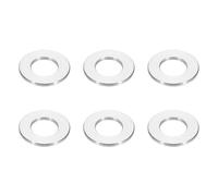 PATIKIL Rondelles en Aluminium M10, 6pcs Entretoise Métallique à Vis Ronde, Rondelle Plate pour Vis Tige Écrous Boulons, Bague d'Écartement en Métal 10.5mm ID x 20mm OD x 2.5mm Hauteur