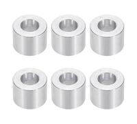 PATIKIL Rondelles en Aluminium M10, 6pcs Entretoise Métallique à Vis Ronde, Rondelle Plate pour Vis Tige Écrous Boulons, Bague d'Écartement en Métal 10.5mm ID x 20mm OD x 15mm Hauteur