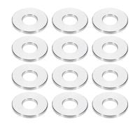 PATIKIL Rondelles en Aluminium M6, 12pcs Entretoise Métallique à Vis Ronde, Rondelle Plate pour Vis Tige Écrous Boulons, Bague d'Écartement en Métal 6.2mm ID x 15mm OD x 1.5mm Hauteur