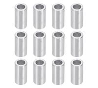 PATIKIL Rondelles en Aluminium M6, 12pcs Entretoise Métallique à Vis Ronde, Rondelle Plate pour Vis Tige Écrous Boulons, Bague d'Écartement en Métal 6.2mm ID x 10mm OD x 20mm Hauteur