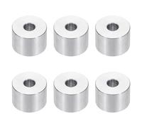 PATIKIL Rondelles en Aluminium M6, 6pcs Entretoise Métallique à Vis Ronde, Rondelle Plate pour Vis Tige Écrous Boulons, Bague d'Écartement en Métal 6.5mm ID x 20mm OD x 15mm Hauteur