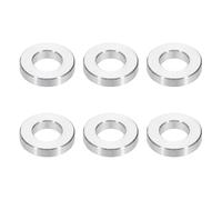 PATIKIL Rondelles en Aluminium M6, 6pcs Entretoise Métallique à Vis Ronde, Rondelle Plate pour Vis Tige Écrous Boulons, Bague d'Écartement en Métal 6.2mm ID x 12mm OD x 2.5mm Hauteur