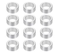 PATIKIL Rondelles en Aluminium M8, 12pcs Entretoise Métallique à Vis Ronde, Rondelle Plate pour Vis Tige Écrous Boulons, Bague d'Écartement en Métal 8.2mm ID x 12mm OD x 5mm Hauteur