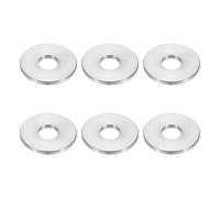 PATIKIL Rondelles en Aluminium M8, 6pcs Entretoise Métallique à Vis Ronde, Rondelle Plate pour Vis Tige Écrous Boulons, Bague d'Écartement en Métal 8.5mm ID x 25mm OD x 2mm Hauteur