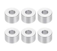 PATIKIL Rondelles en Aluminium M8, 6pcs Entretoise Métallique à Vis Ronde, Rondelle Plate pour Vis Tige Écrous Boulons, Bague d'Écartement en Métal 8.5mm ID x 20mm OD x 12mm Hauteur