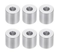 PATIKIL Rondelles en Aluminium M8, 6pcs Entretoise Métallique à Vis Ronde, Rondelle Plate pour Vis Tige Écrous Boulons, Bague d'Écartement en Métal 8.5mm ID x 20mm OD x 20mm Hauteur