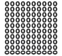 PATIKIL Rondelles plates en nylon M2.5, 120 pièces 2.5mm ID 5mm OD 1mm d'épaisseur Rondelles plates d'étanchéité en plastique Joint d'étanchéité de remplacement, noir