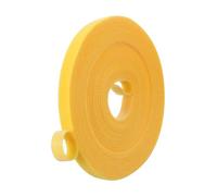 PATIKIL Ruban adhésif crochet et boucle 0,4 pouce x 33 pieds, bandes en nylon double face attaches câble réutilisables en rouleau ruban gestion cordon polyvalent pour maison bureau jaune