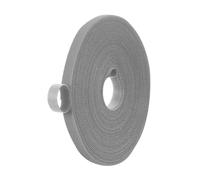PATIKIL Ruban adhésif crochet et boucle 0,4 pouce x 33 pieds, bandes en nylon double face attaches câble réutilisables en rouleau ruban gestion cordon polyvalent pour maison et bureau gris