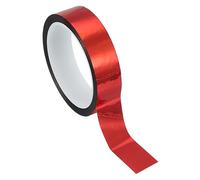 PATIKIL Ruban Adhésif en Film Polyester Métallisé 25mm x 50 Mètres, Ruban Décoratif Métallisé Rouge Brillant Ruban Adhésif Miroir pour Détails Mur Accent Graphisme Bateau Murs