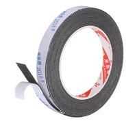 PATIKIL Ruban Adhésif En Mousse D'Éponge, 1.5cm x 2mm x 5 Mètres Ruban D'Isolation En Mousse Auto-Adhésif Joint D'Étanchéité, Noir