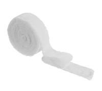 PATIKIL Ruban De Velours, 1 Pouce x 6 Yard Large Bords Effilochés Brut Ruban Épais Frange Large Rubans En Tissu Pour Emballage Cadeau Bouquet De Mariage Décoration De Noël, Blanc