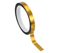 PATIKIL Ruban en film polyester métallisé 12 mm x 50 mètres, ruban décoratif métallisé doré brillant ruban adhésif miroir pour détails accent mur arts graphiques finition bateau murs