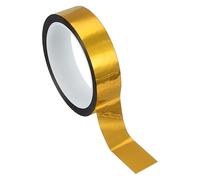 PATIKIL Ruban en film polyester métallisé 25 mm x 50 mètres, ruban décoratif métallique doré brillant adhésif pour accentuer les murs, les arts graphiques, les bateaux, les murs