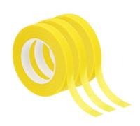 PATIKIL Ruban Floral 1/2" x 30 Yards, Lot de 3 Rubans Adhésifs pour Envelopper les Tiges de Bouquets, Jaune