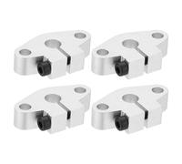 PATIKIL SHF8 Aluminium Linéaire Mouvement Tige Rail Serrage Guide Support, 4 Pcs pour 8mm Diamètre Arbre