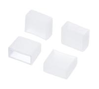 PATIKIL Silicone Terminal Capuchon Bouchon Couverture, 120 Paquet IP67 Imperméable Apte 3528/2835/3014 8mm Large Bande Tube LED, Transparent
